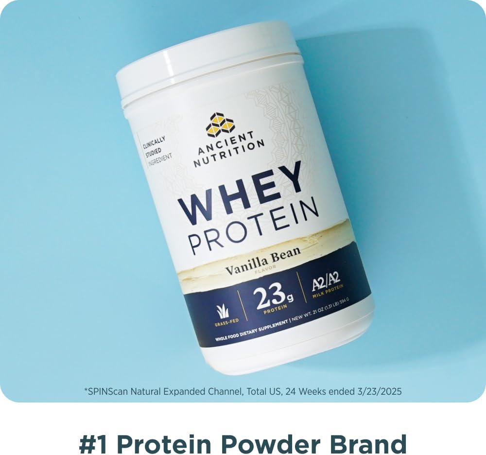 Detalle de Ancient Nutrition Whey Protein, 20 Servings