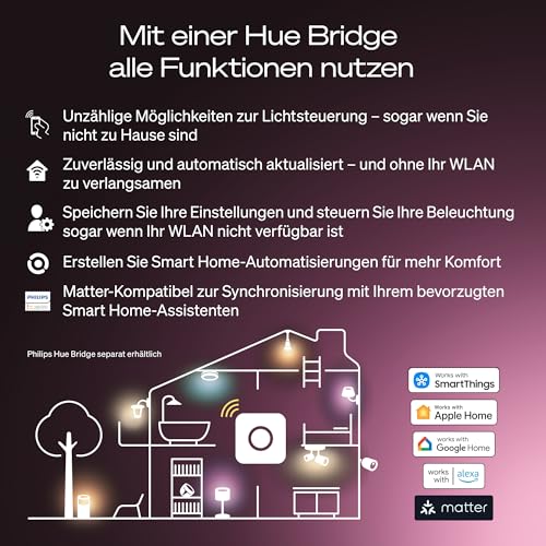 Thumbnail 8 de Philips Hue Smart LED A60 Lampen, E27, 4er Pack – flexible Lichtwelten für Dein Home
