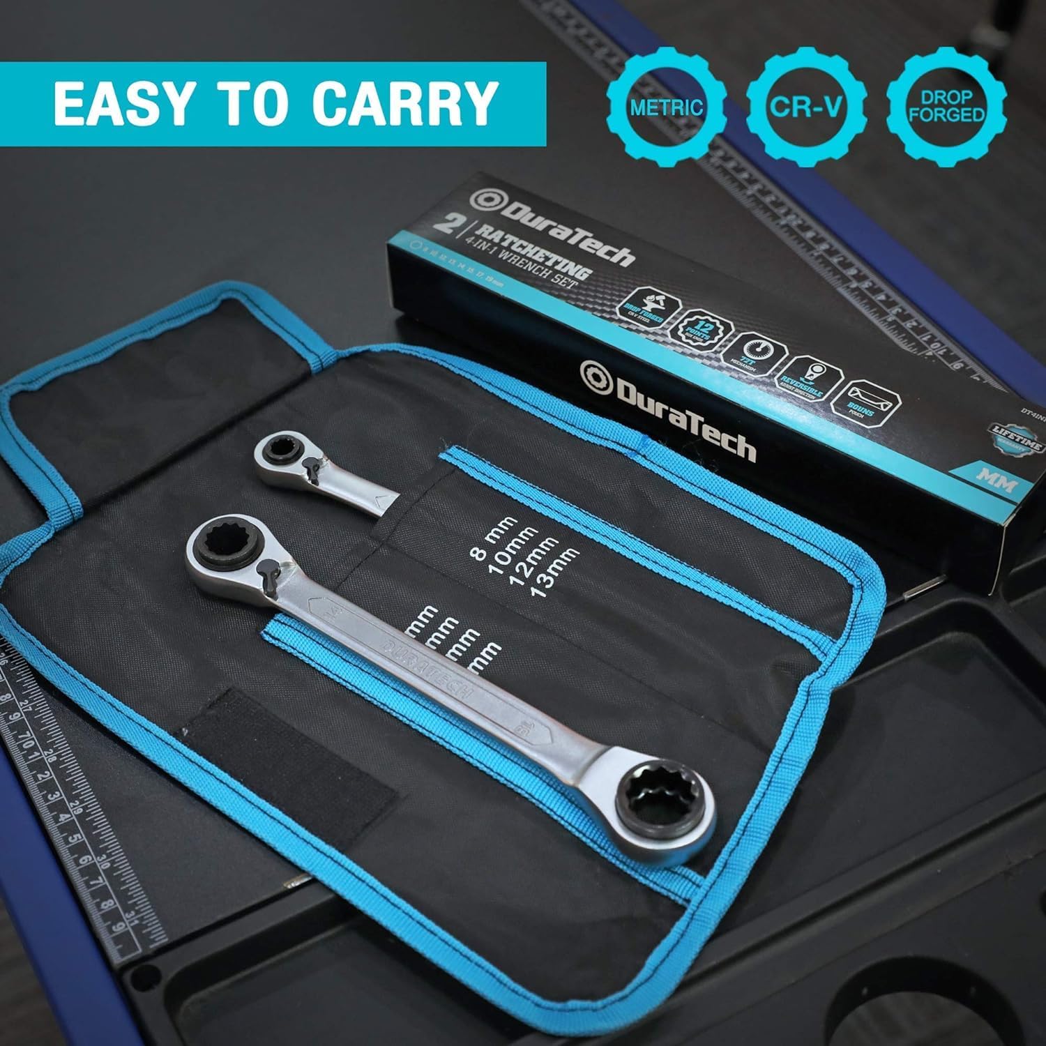 Thumbnail 5 de DURATECH Set chiavi cricchetto 4 in 1 8–19 mm
