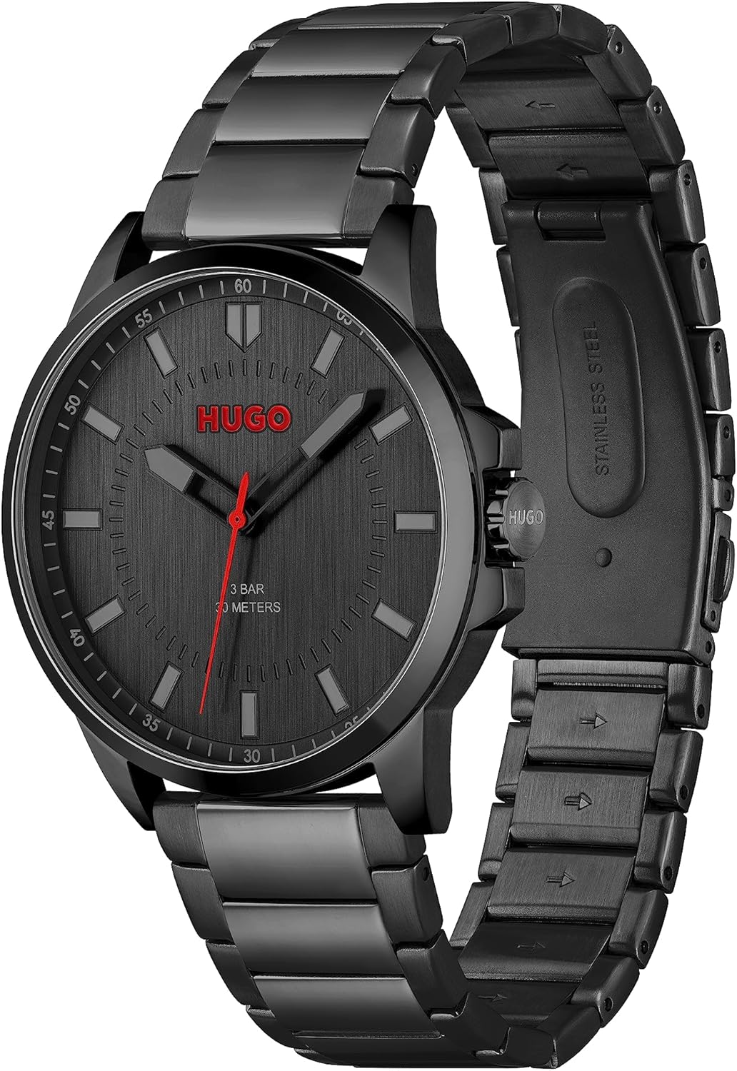 Thumbnail 1 de HUGO Analog Quarzuhr für Herren #First-Kollektion – Edelstahl- oder Lederarmband