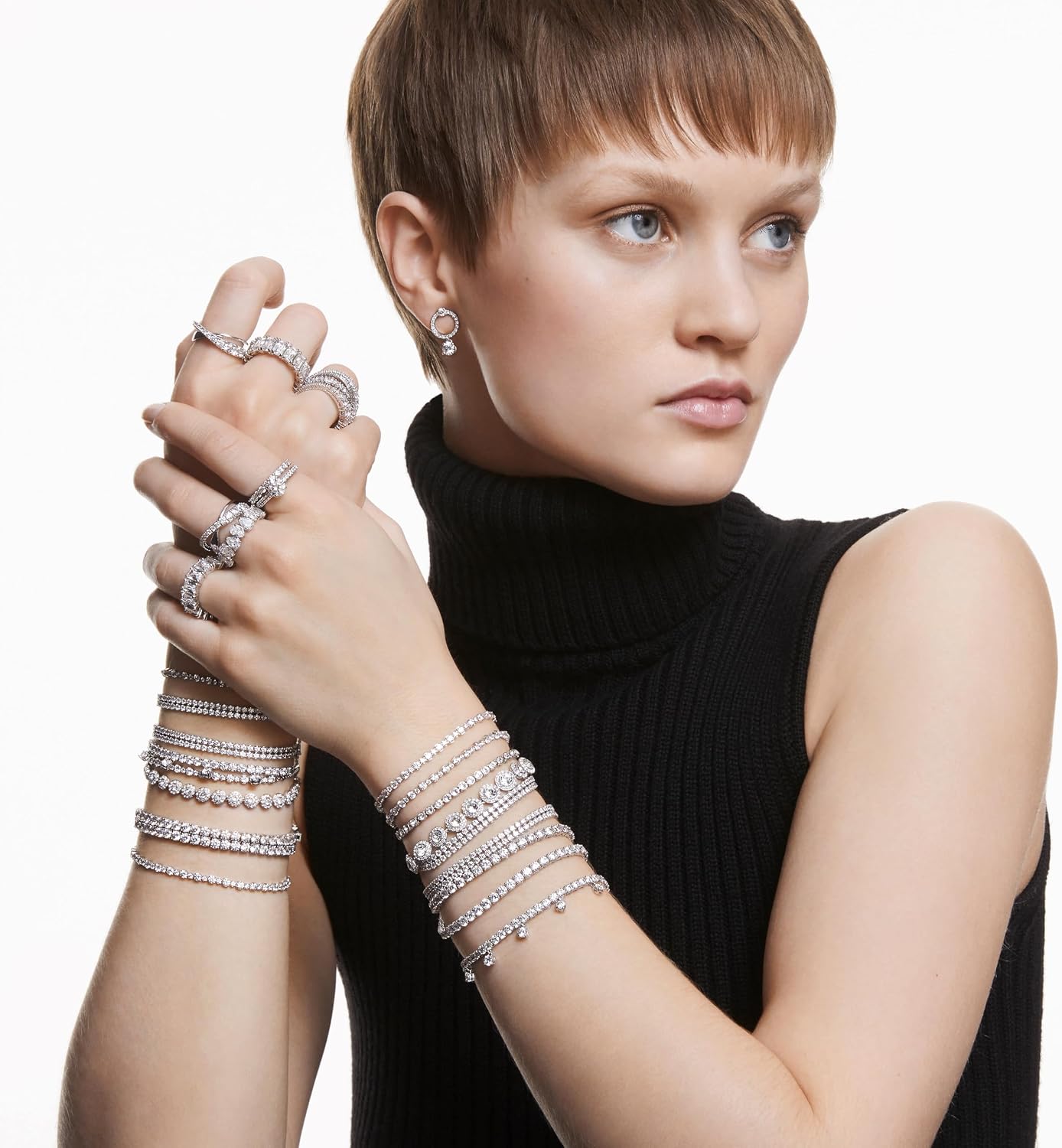 Thumbnail 6 de Swarovski Una Angelic Kollektion Armband – Tennis-Armband mit transparenten Kristallen