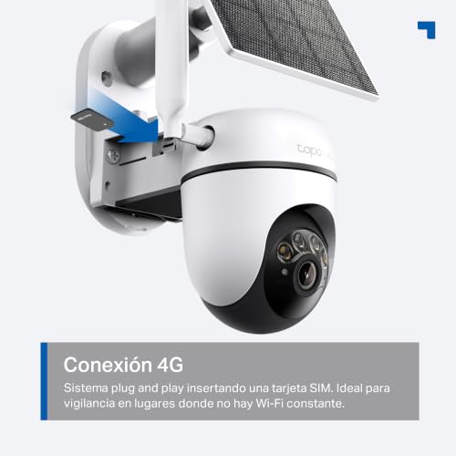 Thumbnail 4 de Tapo C615G Kit – Cámara de seguridad 4G LTE solar con Pan/Tilt 360° y detección AI (Person/Vehicle/Pet)