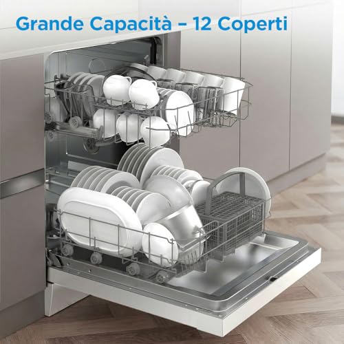 Detalle de Midea Lavastoviglie Libera Installazione 12 Coperti, 6 Programmi, 60 cm inox