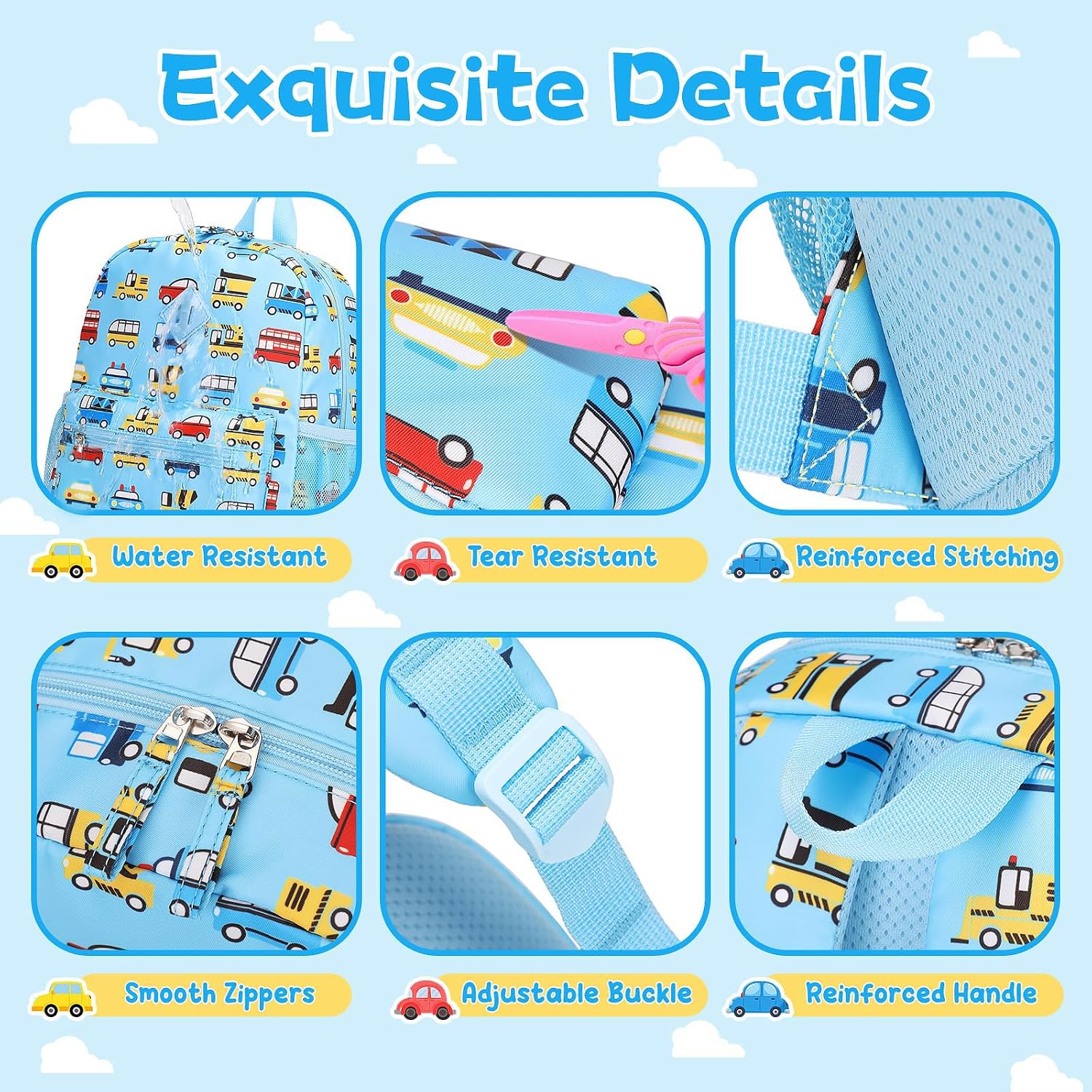 Thumbnail 6 de QIXIHU 12'' Toddler Backpack for Boys and Girls – Mini Preschool Bookbag