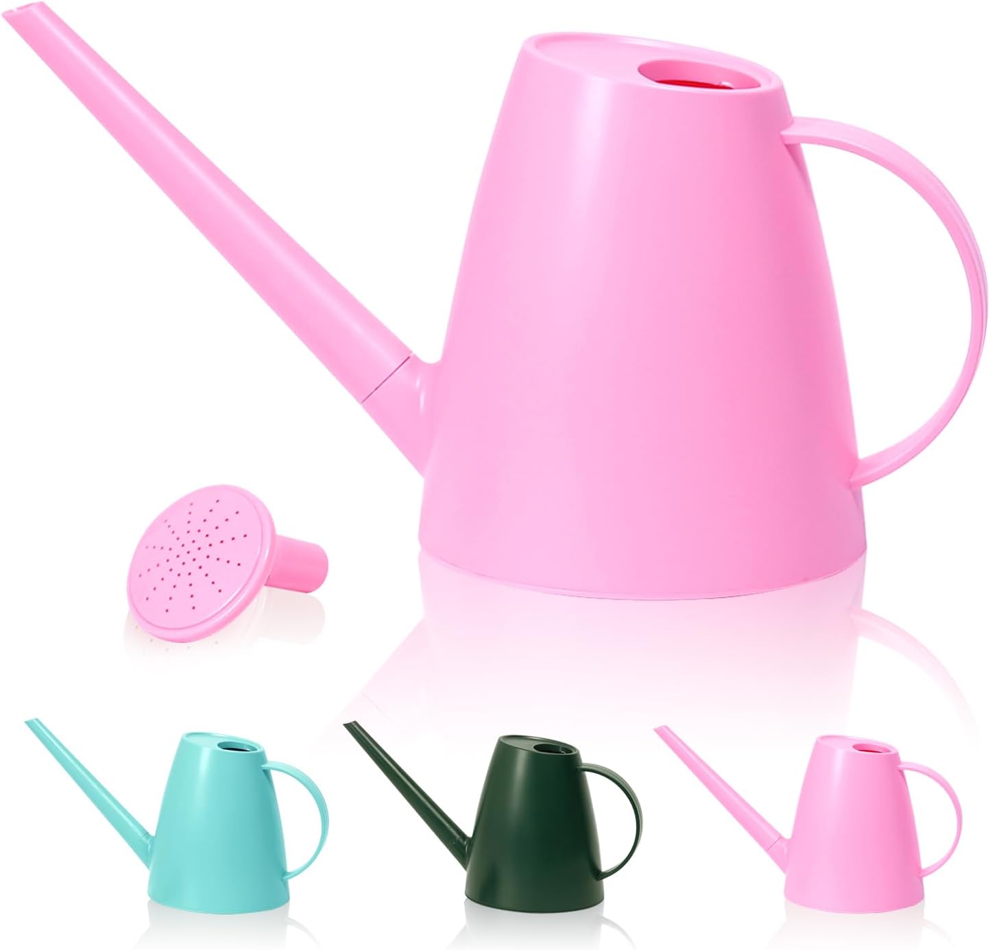 Detalle de Bamworld Annaffiatoio per Piante da Interno con Beccuccio Lungo 1,8L – Rosa Cipria