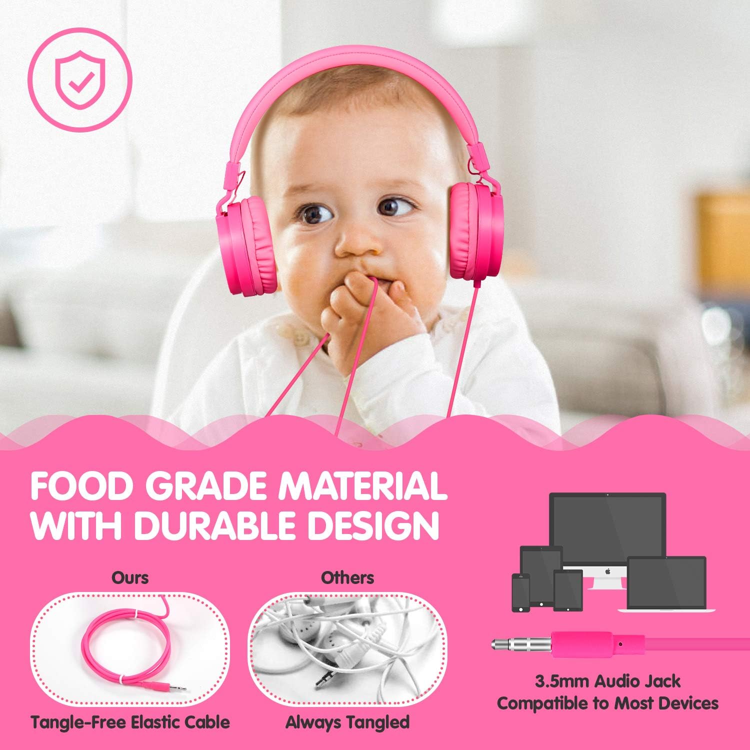 Detalle de ONTA Foldable Headphones with 40mm drivers