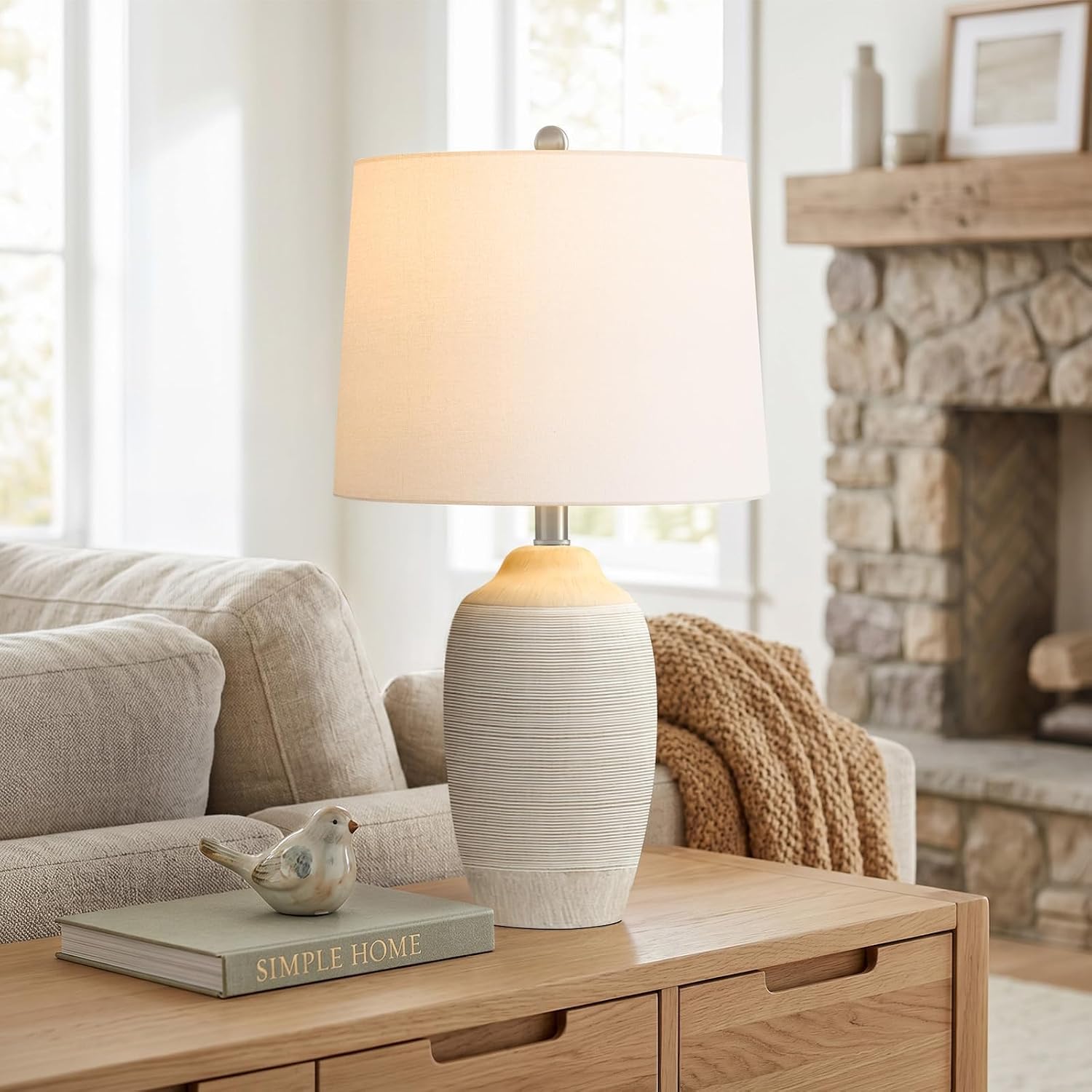 Thumbnail 6 de Vortether Ceramic Table Lamp, 24.5-Inch