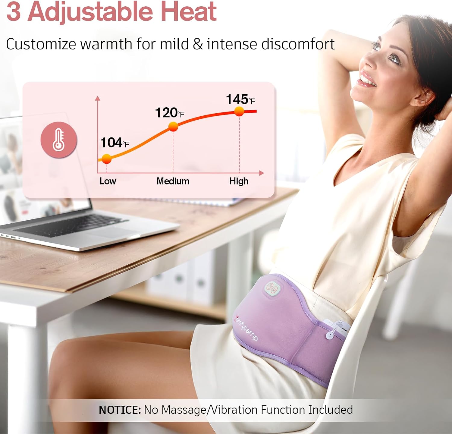 Detalle de Comfytemp Wearable Heating Pad, 5000mAh