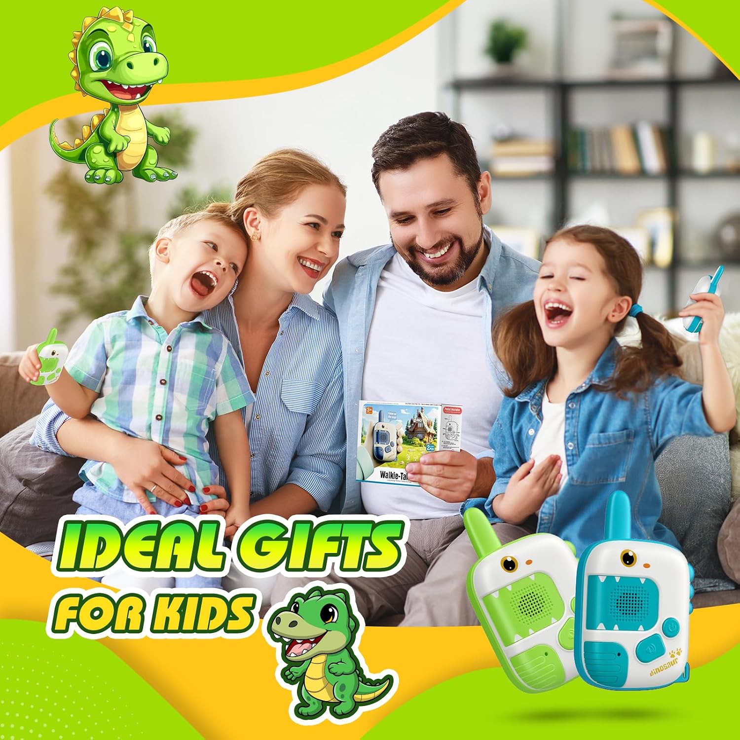 Thumbnail 6 de Walkie talkie dinosaurio para niños 3–8 años