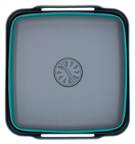 Detalle de Camping Spülschüssel 30 x 30 cm faltbar – Spetebo, 10 L, Griffen, Ablauf