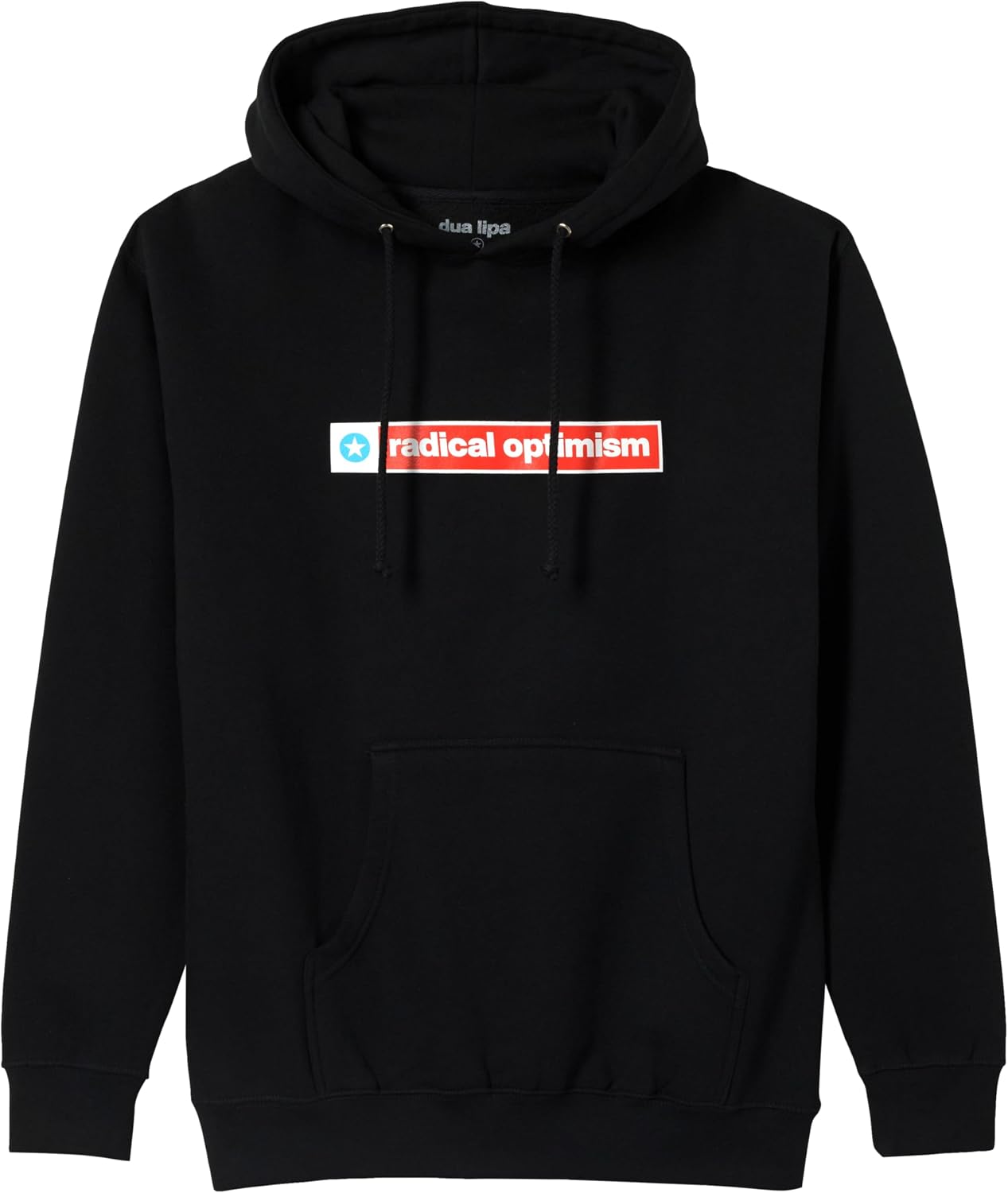Detalle de Dua Lipa Radical Optimism Logo – unisexowa bluza z kapturem, oficjalny merch