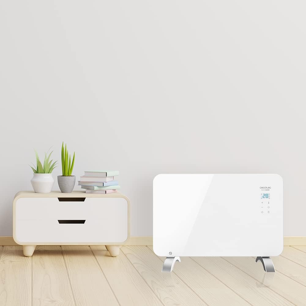 Detalle 2 de Cecotec Energy Efficient Ready Warm 6650 Crystal: radiatore elettrico 1000 W con Wi‑Fi (Tuya Smart)