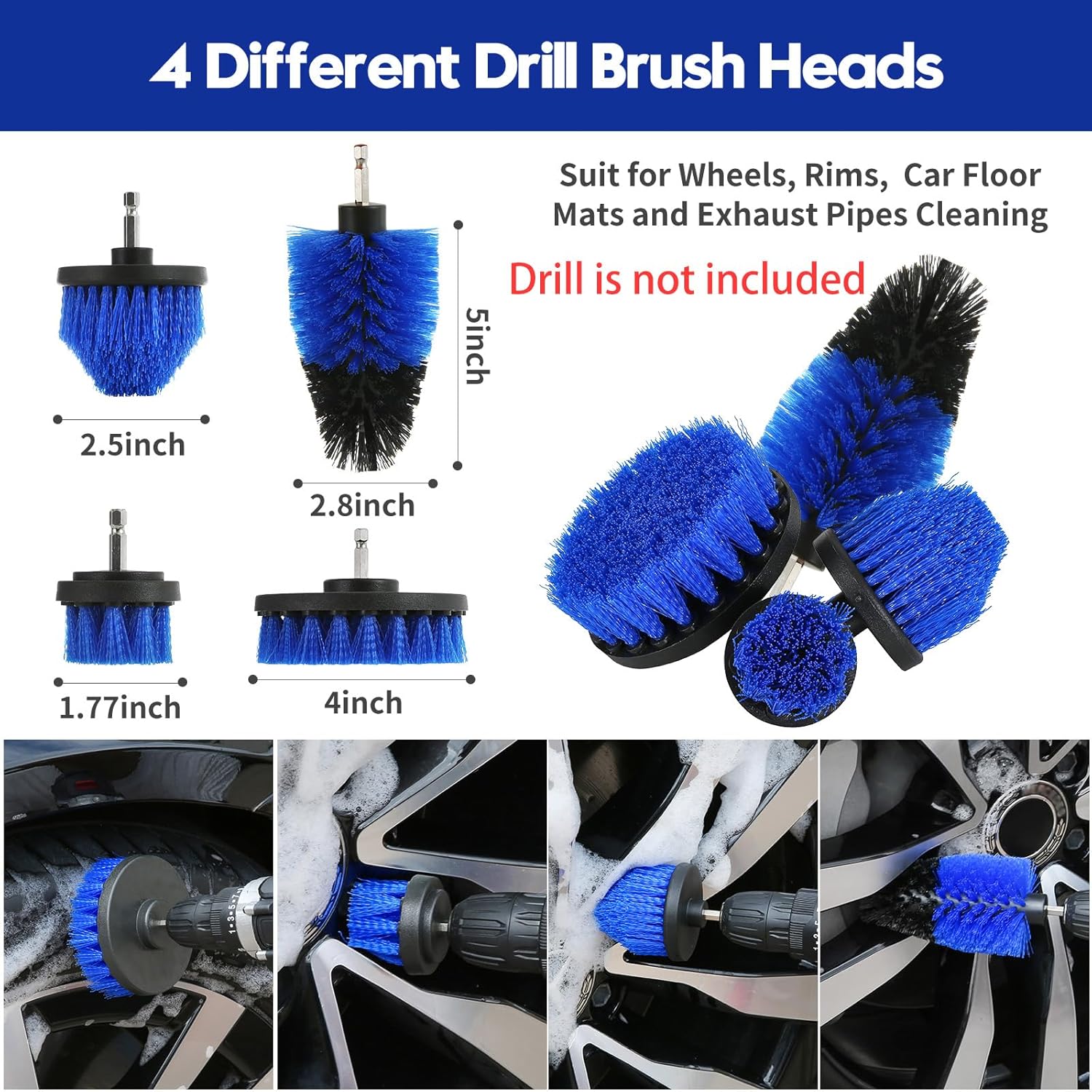 Detalle 2 de Qydipclin 23Pcs Car Detailing Kit