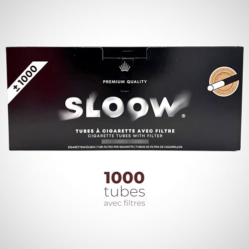 Detalle 2 de SLOOW Boîte de 1000 Tubes à Cigarettes — Qualité Premium et Compatibilité Universelle