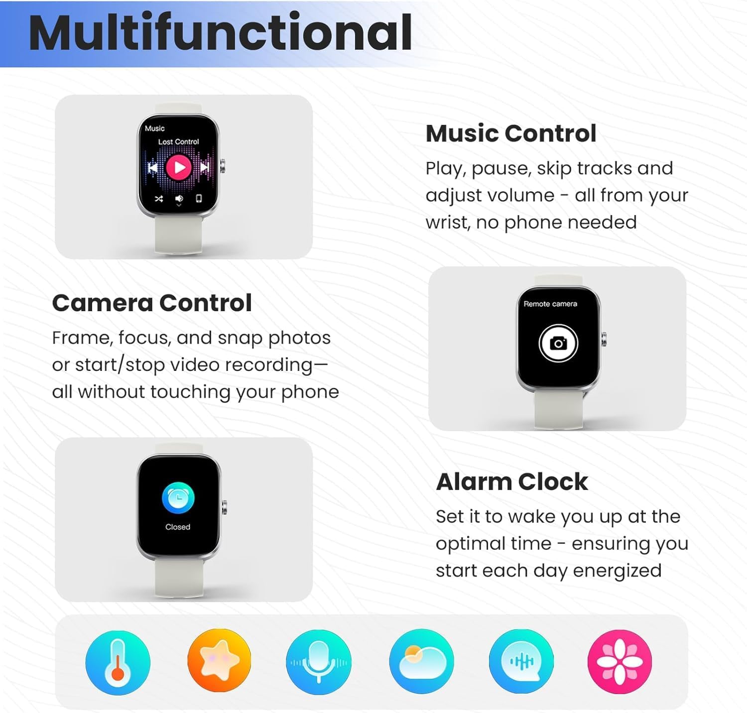 Thumbnail 6 de Smart Watch for Men & Women with 1.91" HD Screen, Bluetooth Calling, IP68 Waterproof