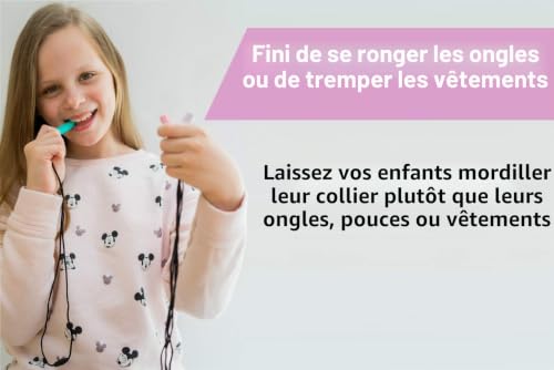Detalle de Tilcare Chew Chew – Collier à mâcher en silicone, lot de 8