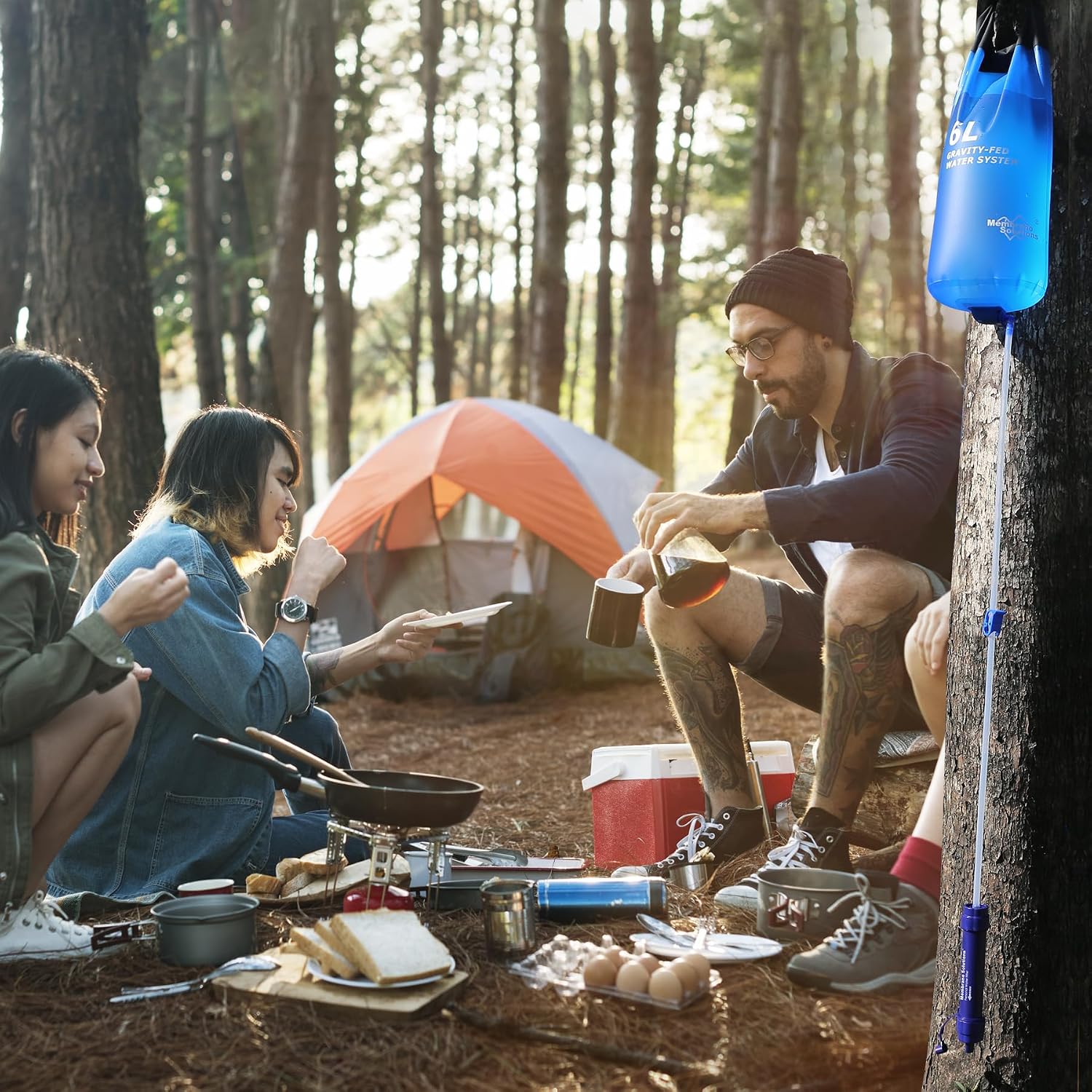 Thumbnail 6 de Membrane Solutions Gravity Water Filter Pro: 0.1-Micron 4-Stage Personal Filter Straw with 6L Gravity Bag