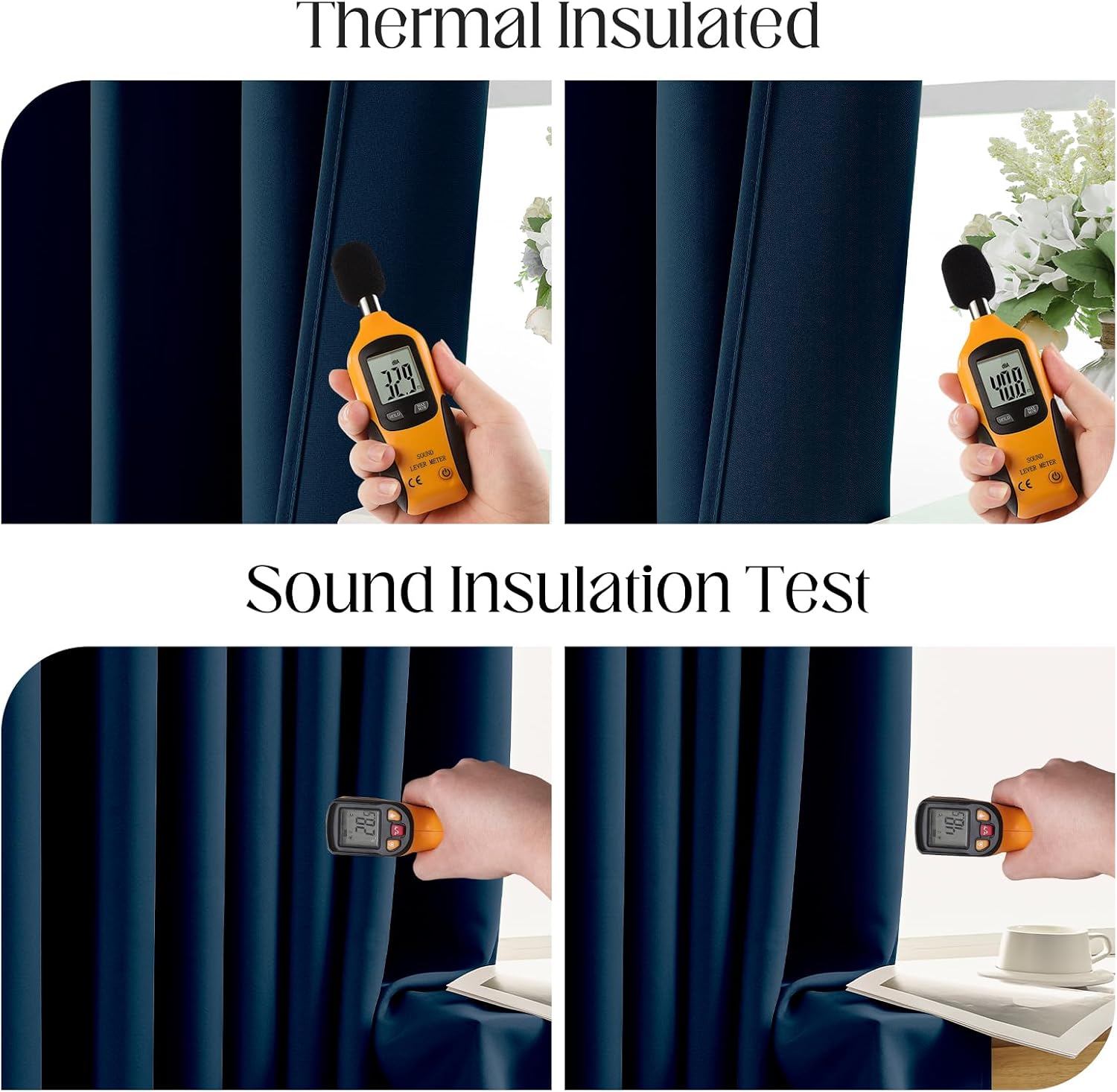 Thumbnail 5 de CUCRAF Blackout Curtains 84-Inch Length