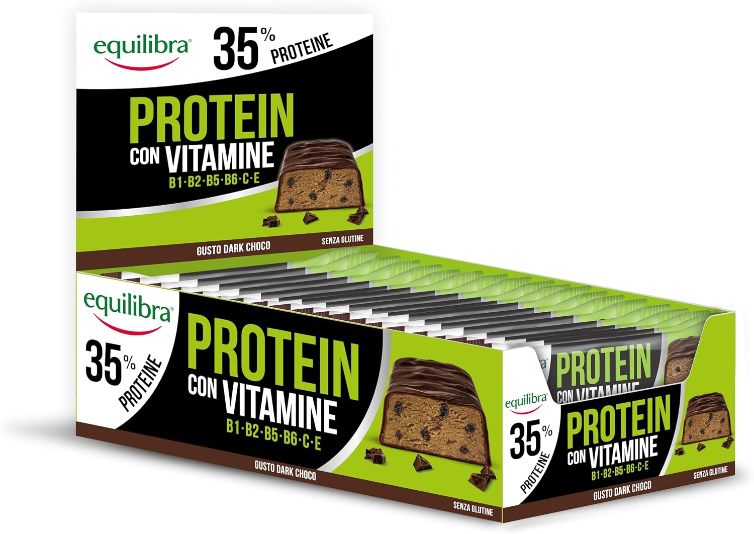 Detalle de Equilibra Barrette Proteiche 24x45g 35% proteine