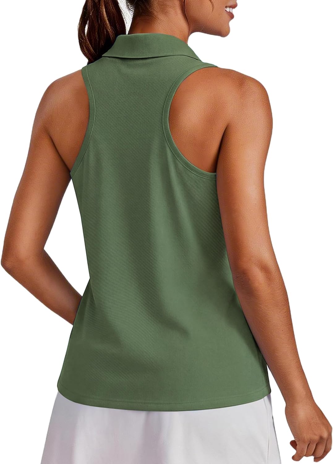Thumbnail 5 de PINSPARK Women's Golf Shirt UPF 50+ Sleeveless Collared Tank with Quick-Dry, V-Neck Racerback