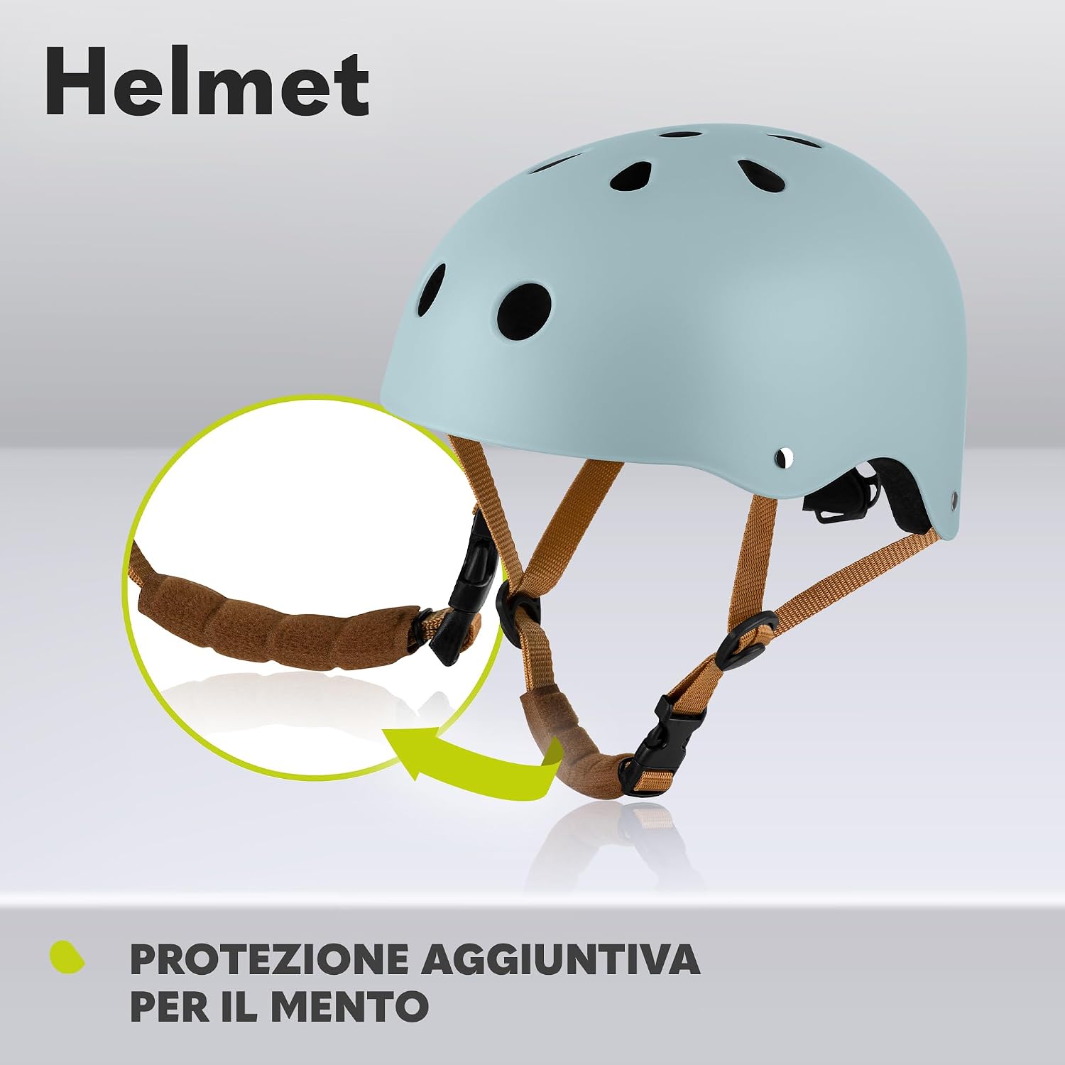 Detalle de Lionelo HELMET Avventura creativa: casco bici per bambini 50-56 cm, regolabile e decorabile
