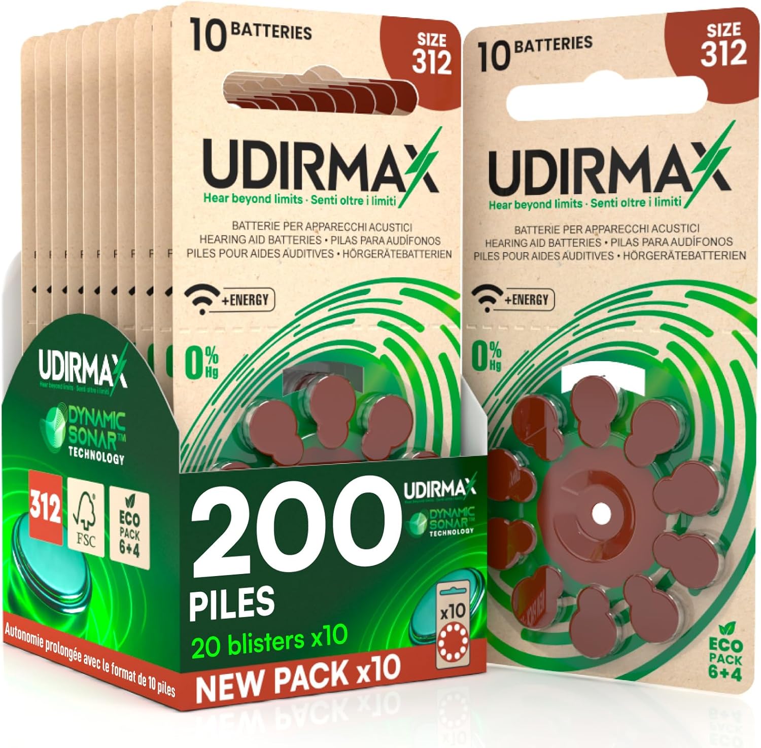 Thumbnail 5 de 200 lingettes nettoyantes Udiclean pour appareils auditifs, séchage rapide, emballées individuellement