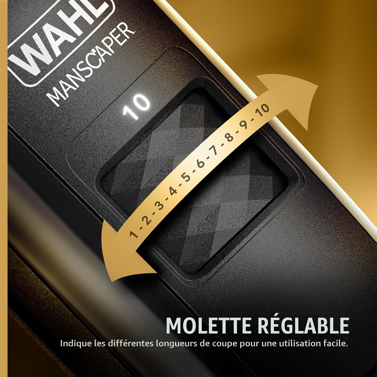 Detalle de Wahl Manscaper lichaamshaartrimmer met led, 20 trimlengtes en nat/drooggebruik