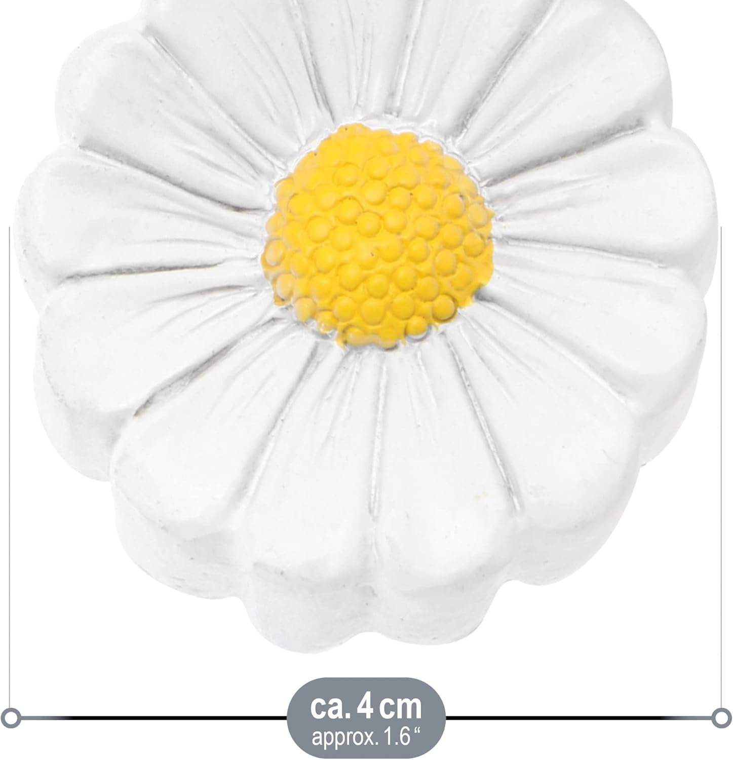 Thumbnail 6 de Com-four Lot de 8 poids de nappe avec clip en forme de fleur (env. 40 g) – résistants aux intempéries