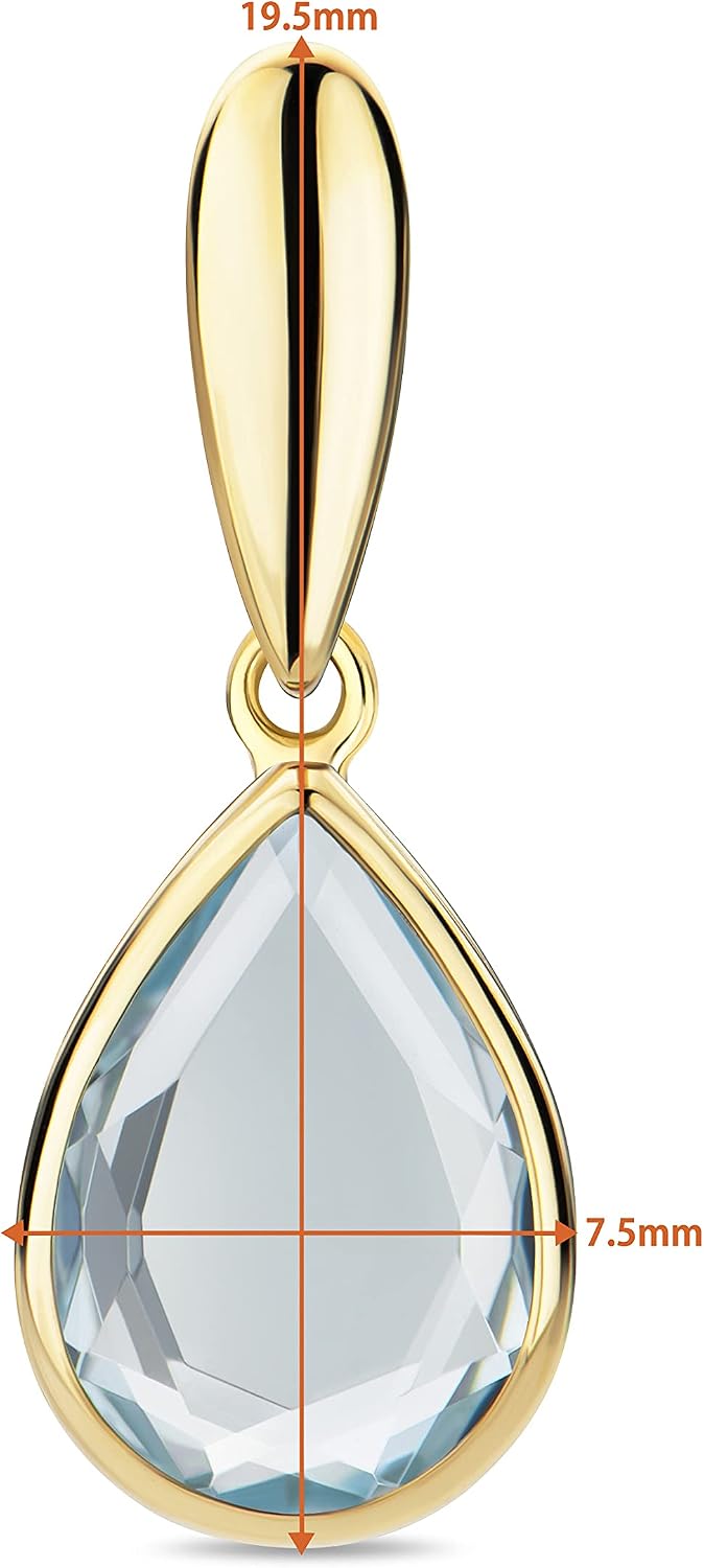 Detalle 2 de Orovi Colgante 1,4 ct Topacio en oro 14K