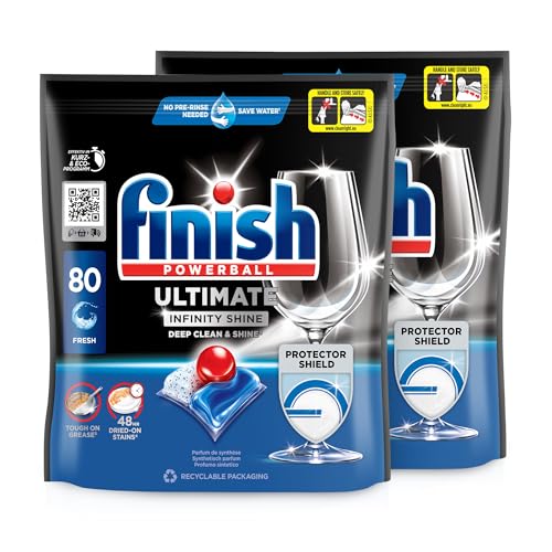 Detalle de Finish Ultimate Infinity Shine Citrus Spülmaschinentabs – 2 x 80 Tabs