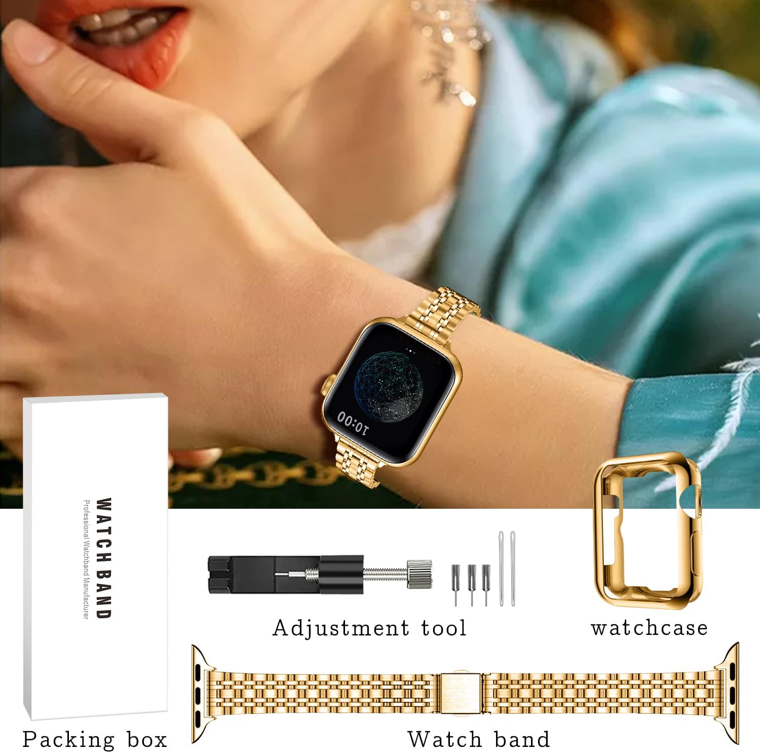 Thumbnail 5 de QUNDAXI Slim Watch Band for Apple Watch