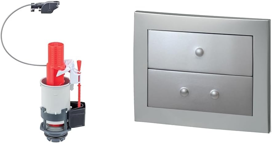 Thumbnail 2 de Mécanisme de chasse d’eau Wirquin 50719184 à câble pour WC suspendu (rouge et blanc)