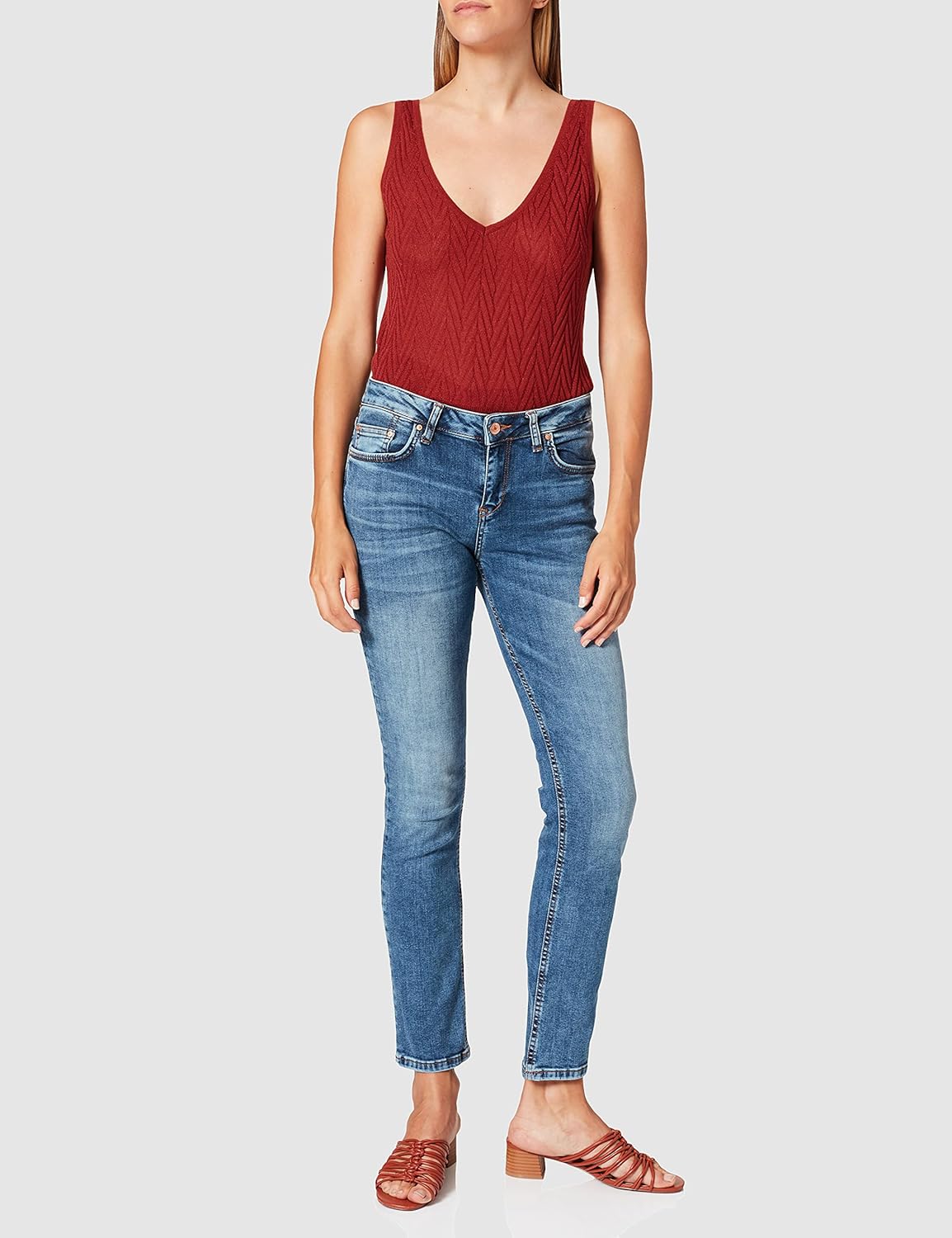 Detalle 2 de LTB Damen Jeans Aspen Y – robuste Alltagsjeans mit klassischer Taschenführung