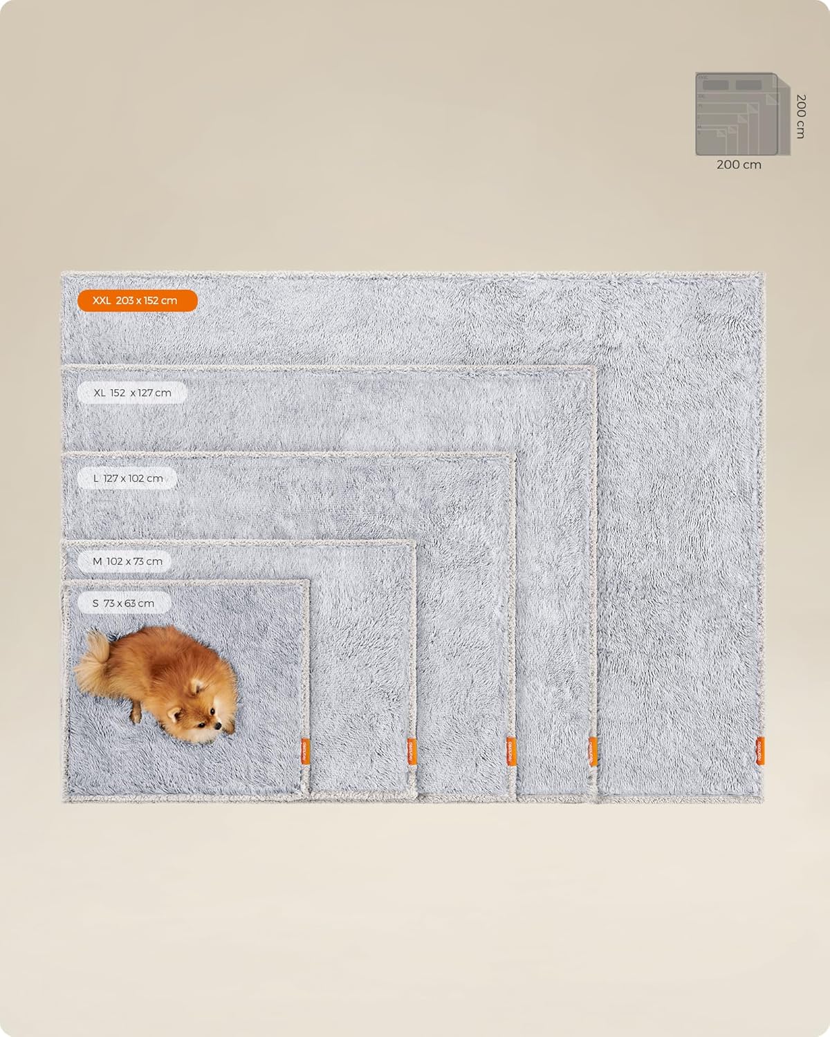 Thumbnail 4 de Feandrea Hundedecke XXL 203 x 152 cm wasserdicht