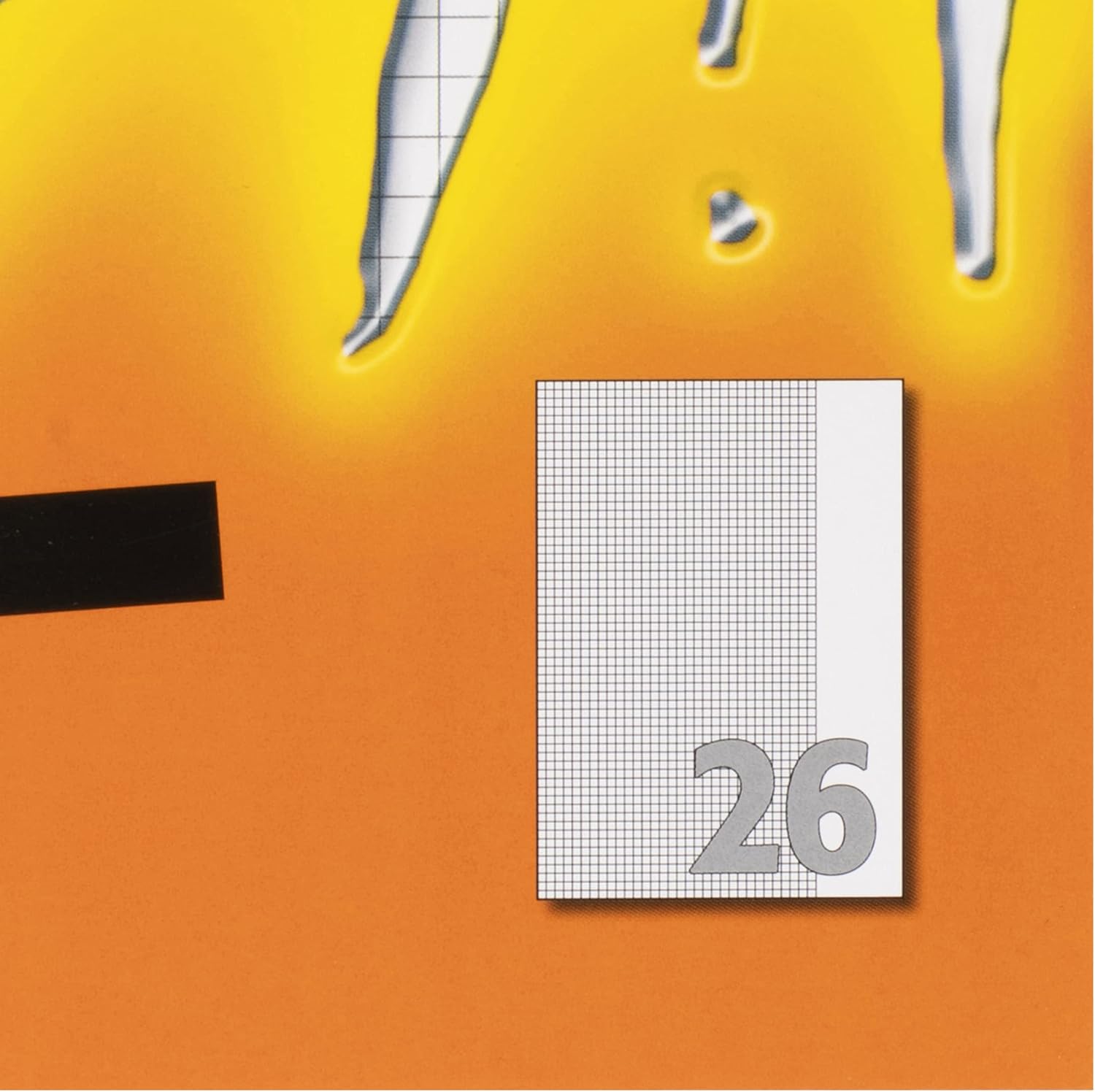 Detalle de Limit Schulheft A4, 16 Blatt, Lineatur 26 – kariert mit Rand, orange, 10 Stück