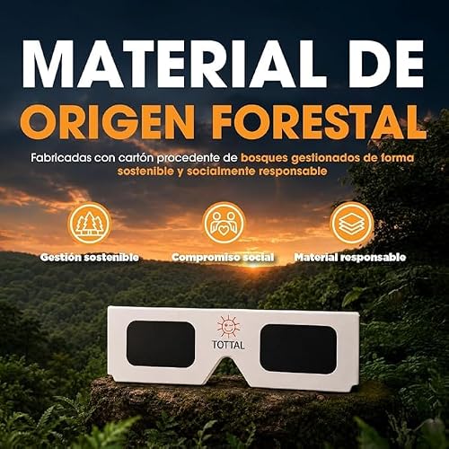 Thumbnail 4 de Tottal Pack 4 Gafas Eclipse Solar Homologadas ISO 12312-2