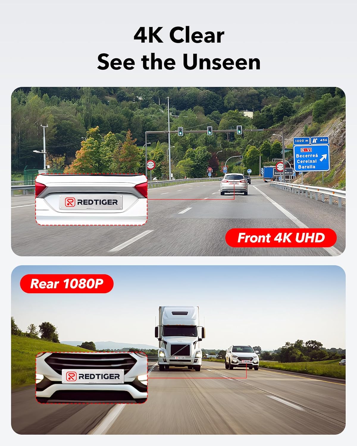 Detalle 2 de REDTIGER F7NP Dash Cam 3,18 Pollici