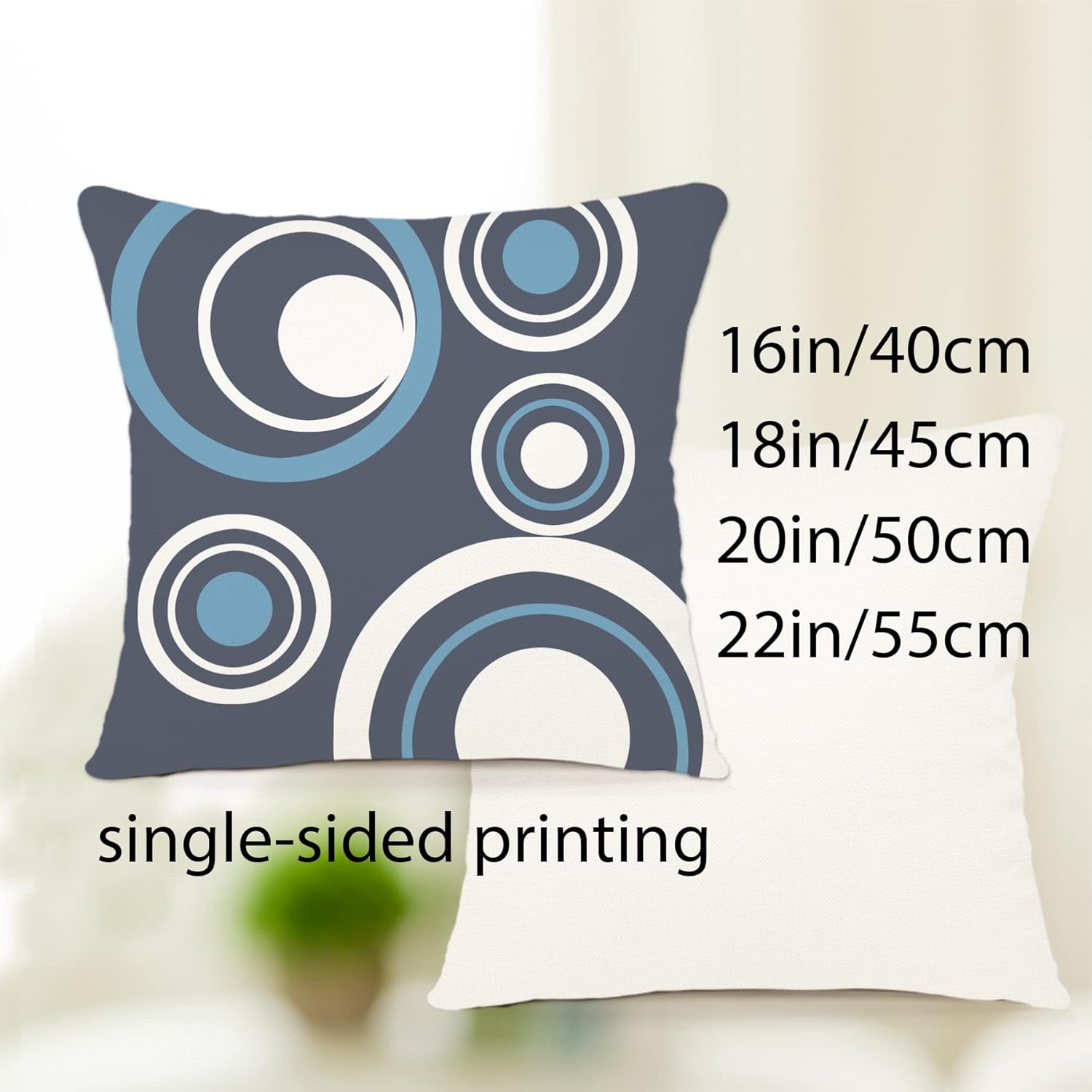 Thumbnail 4 de ZWJD Lot de 4 housses de coussins 40 x 40 motif géométrique