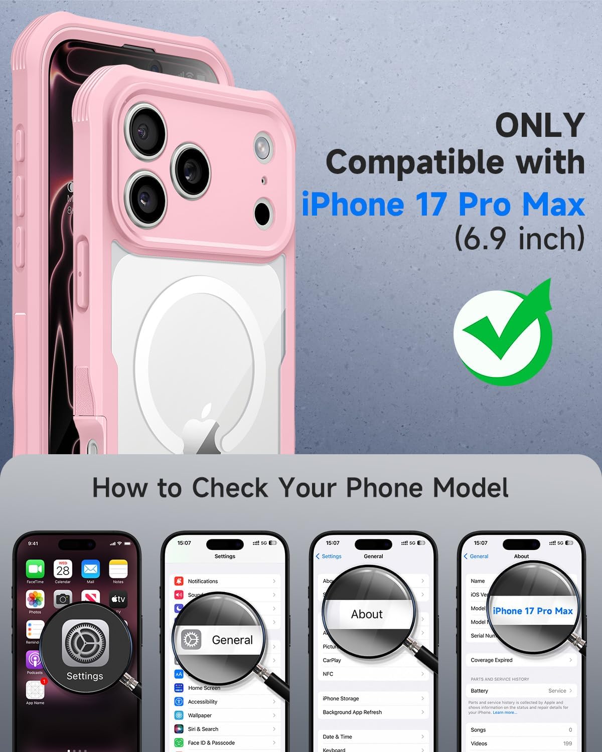 Thumbnail 6 de iPhone 17 Pro Max privacy case 9H