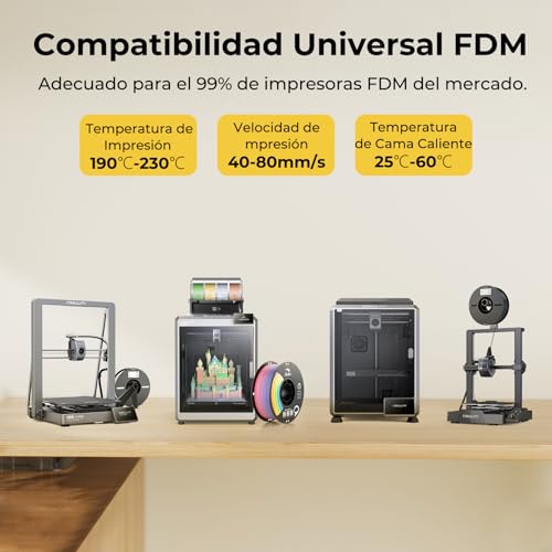 Detalle 2 de Creality Filamento PLA 1.75mm 1KG – Precisión y fiabilidad para impresión 3D