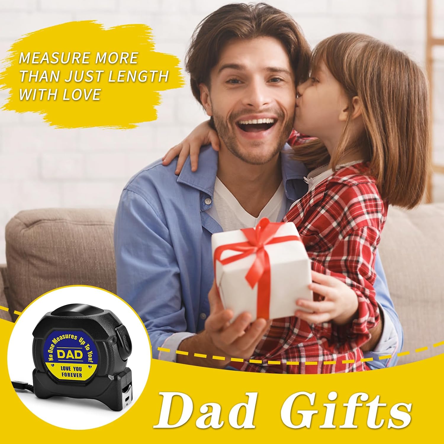 Detalle de Fathers Day Dad Gifts: 5M/16FT Tape Measure in Compact Shell