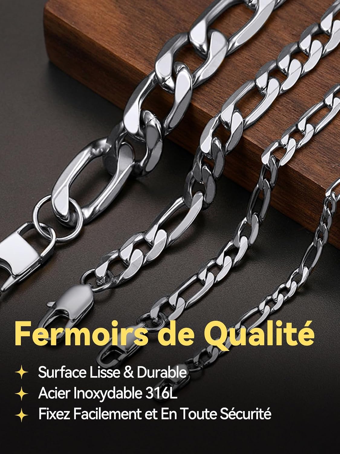 Detalle 2 de ChainsHouse Gourmette Figaro 19 cm
