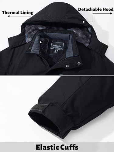 Thumbnail 6 de TACVASEN Men's Ski and Snowboard Jacket, Fleece-Lined, Hooded and Windproof