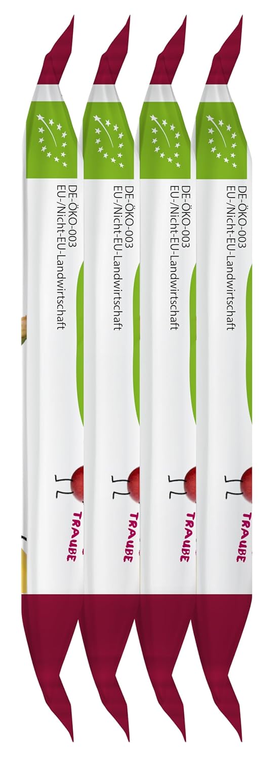 Thumbnail 2 de FRECHE FREUNDE Bio Fruchtriegel Rote Traube, Aronia & Banane (ohne Zuckerzusatz) – Obst-Riegel für Babys & Kinder ab 1 Jahr, 6er Pack