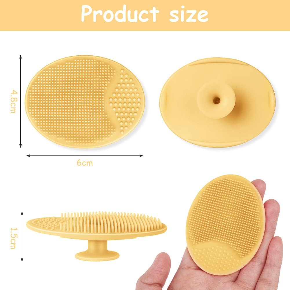 Thumbnail 1 de Aolso – Ensemble de 3 Brosse bain bébé en silicone et bois naturel pour croûtes de lait et peau sèche