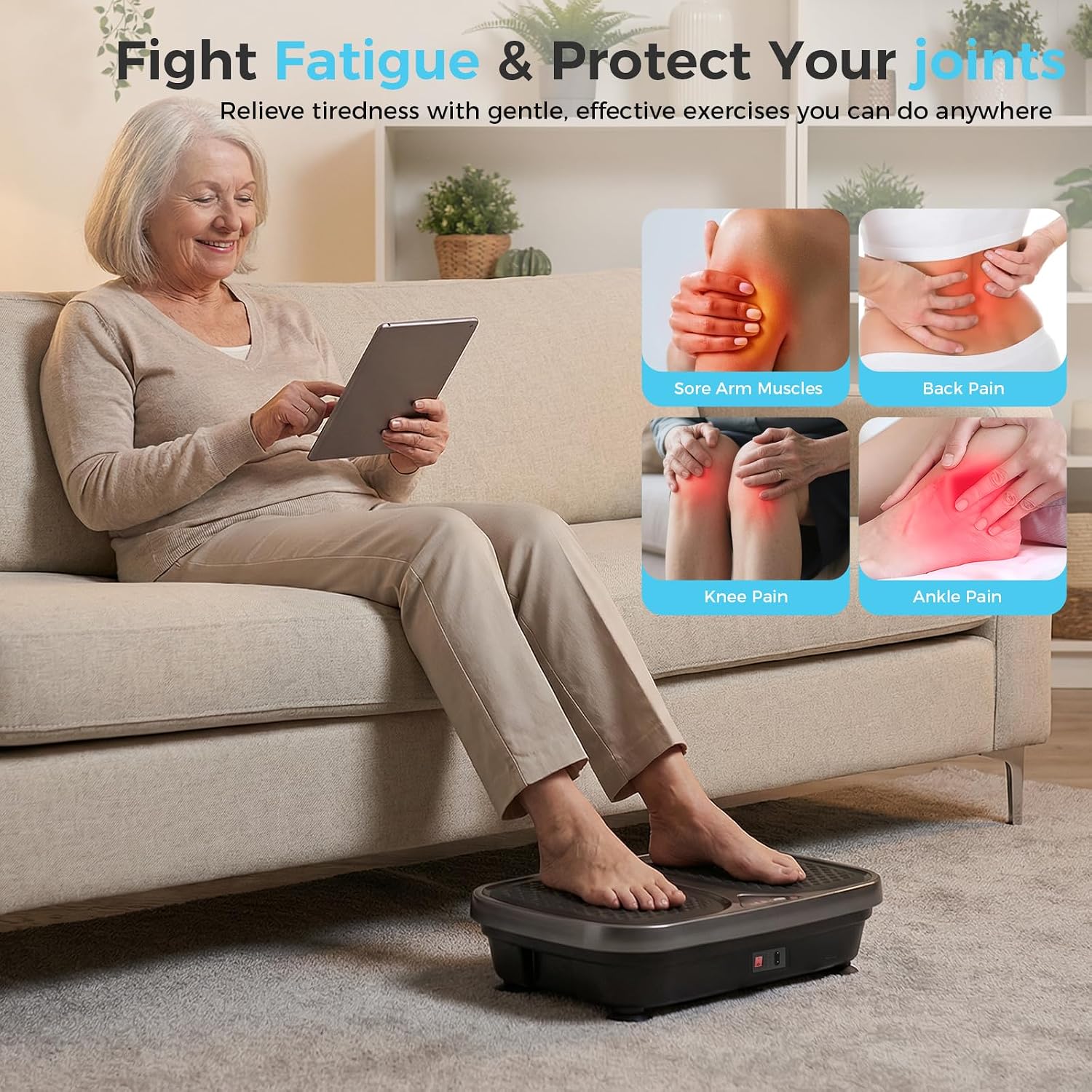 Detalle 1 de DUMOS Vibration Plate 280 lb Capacity