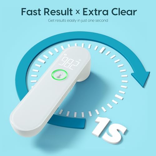 Detalle de Forehead Thermometer for Adults and Kids (Non-Contact) by Viproud with Fever Alarm & Mute Mode