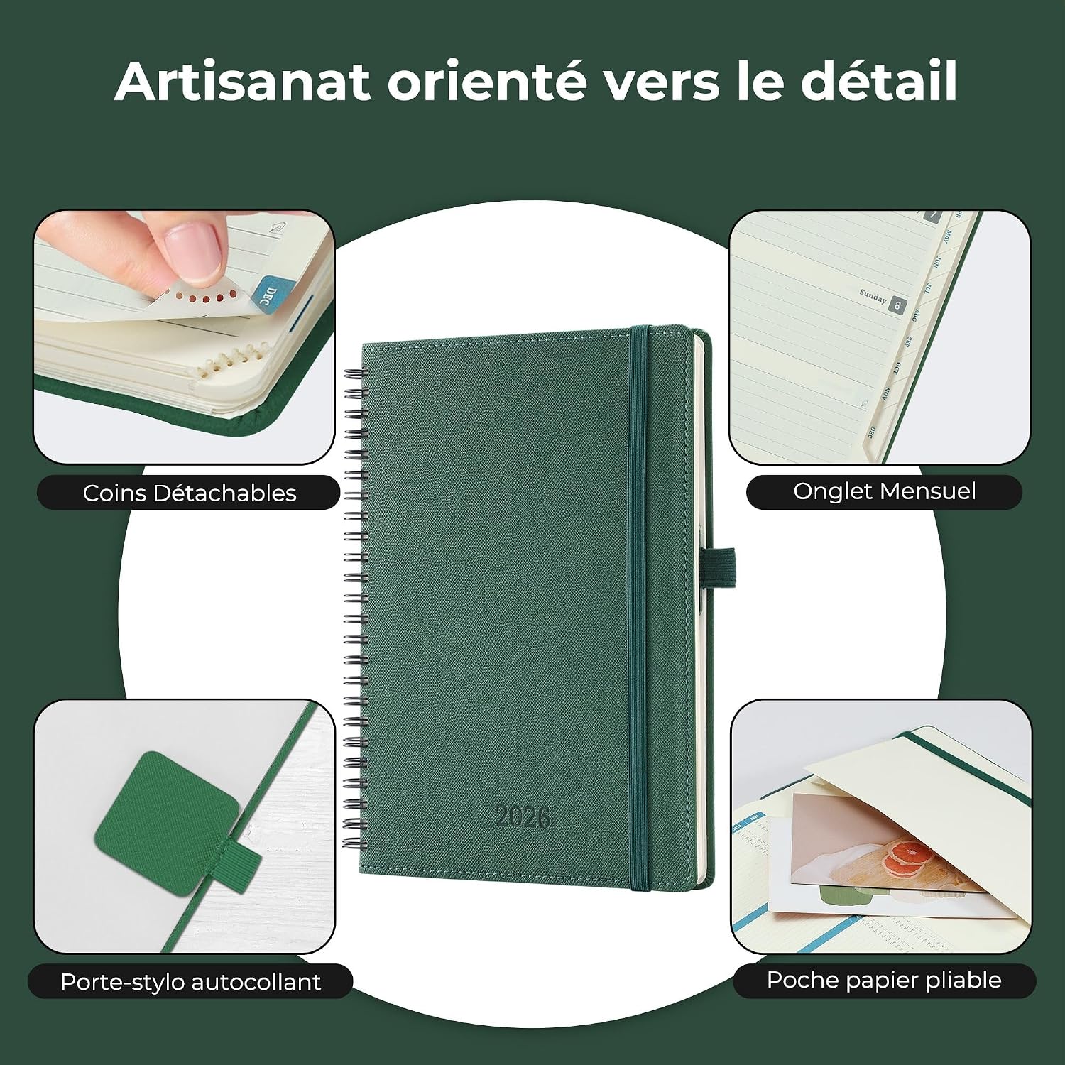 Thumbnail 5 de IN-LUXPRO Agenda 2026 Vert PU