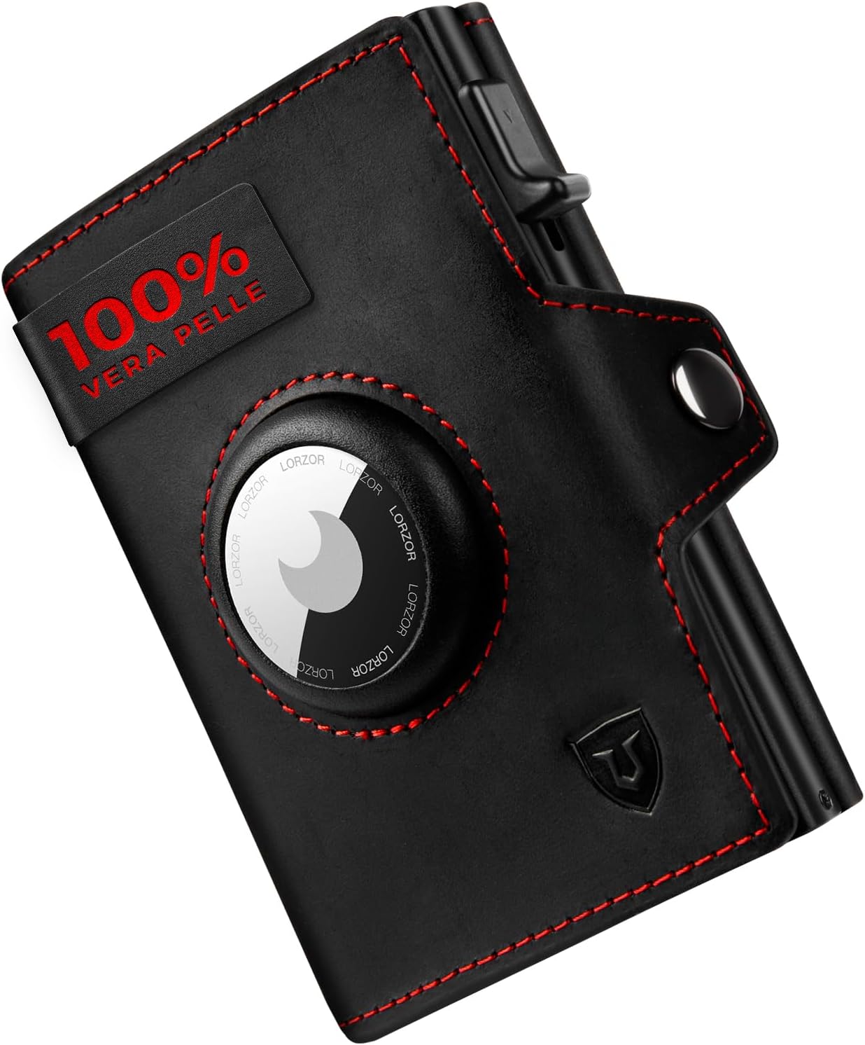 Detalle de LORZOR Portafoglio Airtag Slim 9,6x6,5x2 cm