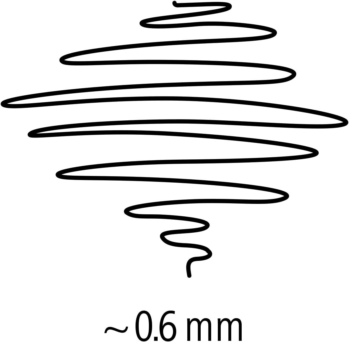 Thumbnail 4 de STAEDTLER Lumocolor permanent Folienstift 318-9X (5 schwarze Stifte) – wisch- und wasserfest, nachfüllbar